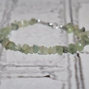 NWOT Moss Agate Beaded bracelet 7.5"